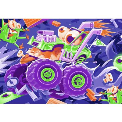 Bilde av Monstertrucker, 2x24 brikker