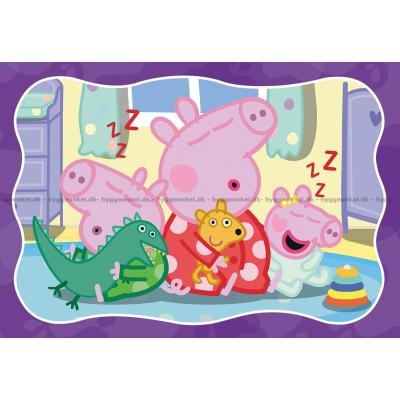 Bilde av Peppa Gris: Sier god natt, 2x24 brikker