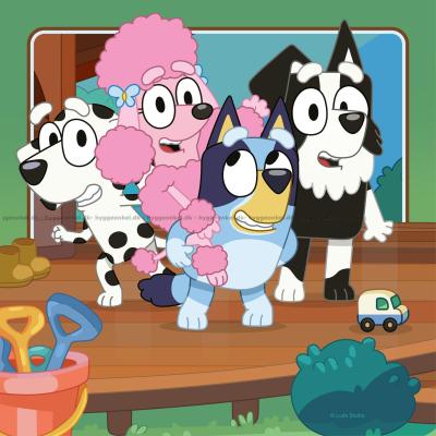Bilde av Bluey: Trehytta i hagen, 3x49 brikker