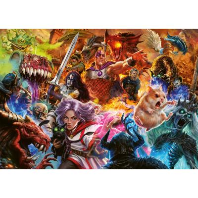 Bilde av Dungeons & Dragons: Helter mot monstre, 1000 brikker
