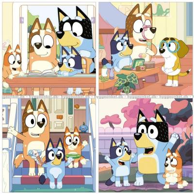 Bilde av Bluey, 4 i 1 - Koffert, 12 brikker