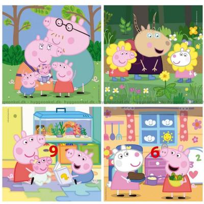 Bilde av Peppa Gris: Moro og sprell, 4 i 1, 6 brikker