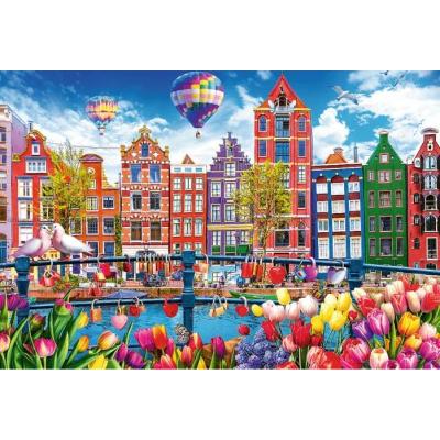 Bilde av Amsterdam i farger, 1500 brikker