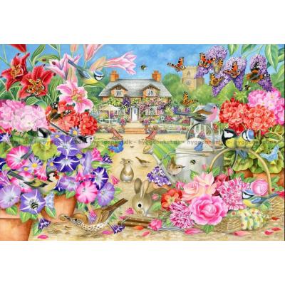 Bilde av Comerford: Blomsterliv og fuglesang, 1000 brikker