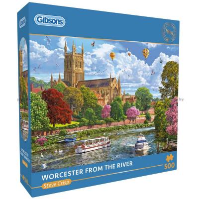 Bilde av Crisp: Worcester sett fra elvebredden, 500 brikker
