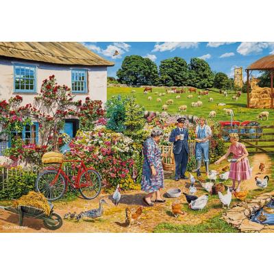 Bilde av T. Mitchell: Hverdag i landsbyen, 4x500 brikker