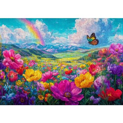 Bilde av Blomsterengen i fjellene, 1000 brikker