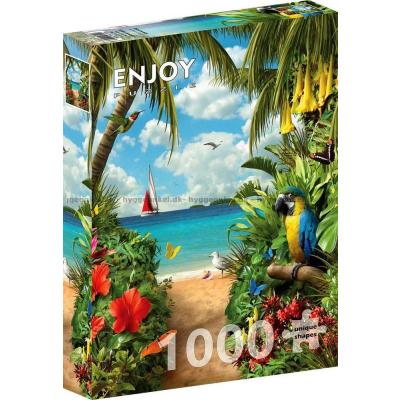 Bilde av Papegøyens tropiske paradis, 1000 brikker