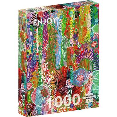 Bilde av Livlige blomsterstrøk, 1000 brikker