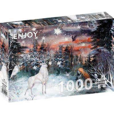 Bilde av Vintermagi i skogen, 1000 brikker
