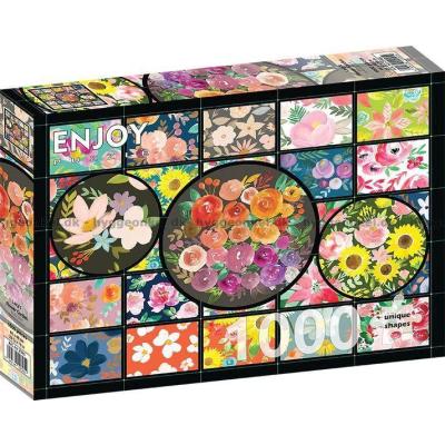 Bilde av Collage av blomster i blomst, 1000 brikker