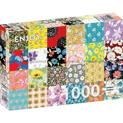 Bilde av Blomstrende lappeteppe, 1000 brikker