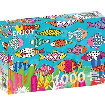 Bilde av Fargerike fiskefanter, 1000 brikker