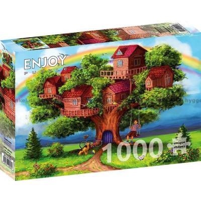 Bilde av Hytta i tretoppene, 1000 brikker