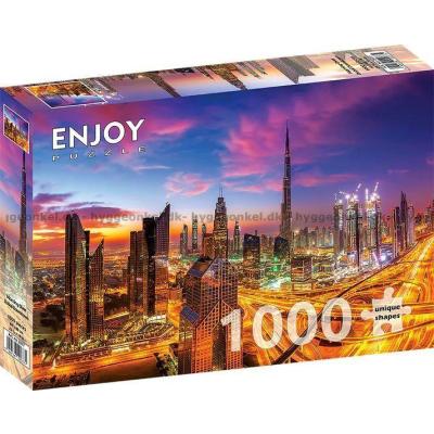 Bilde av Soloppgang over Dubai, 1000 brikker