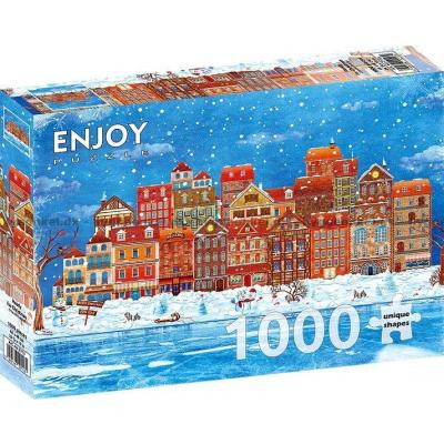 Bilde av Snøfnugg over torget, 1000 brikker