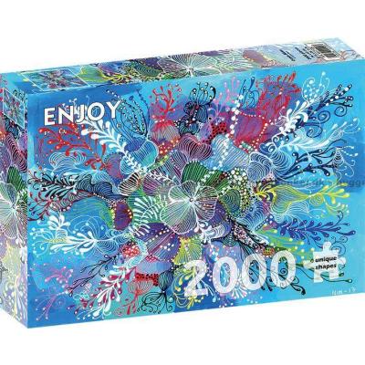 Bilde av Blå bølgelek, 2000 brikker