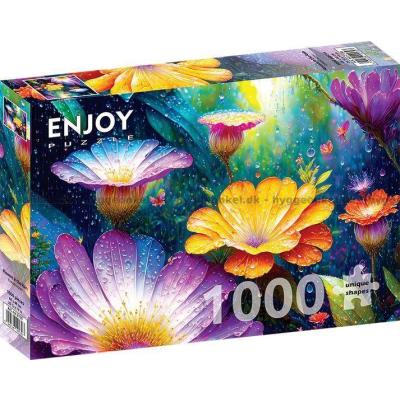 Bilde av Regndråper på kronbladene, 1000 brikker
