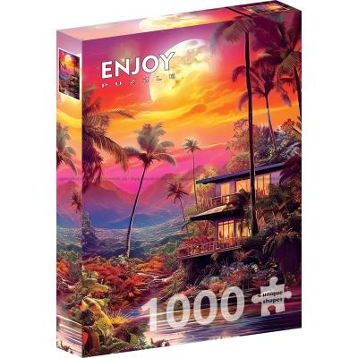 Bilde av Skumring ved elven, 1000 brikker
