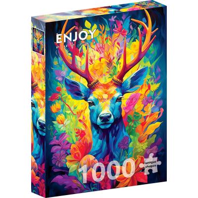 Kronhjortens fargeprakt, 1000 brikker