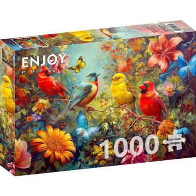 Bilde av Vinger i blomst, 1000 brikker