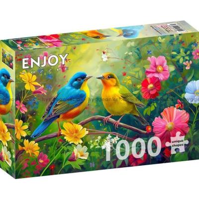 Bilde av Blomstrende fuglesang, 1000 brikker