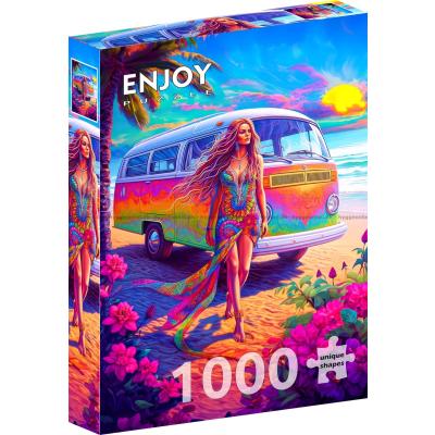 Bilde av Solnedgang og frihet, 1000 brikker