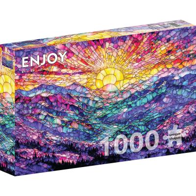 Morgengryets glødende landskap, 1000 brikker