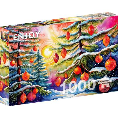 Julemorgen i skogen, 1000 brikker