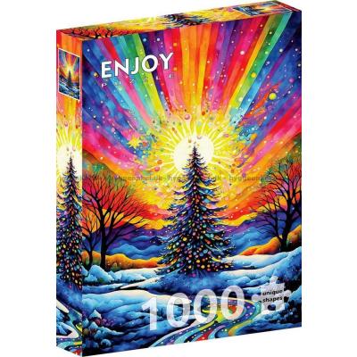 Bilde av Fargerik julefest, 1000 brikker