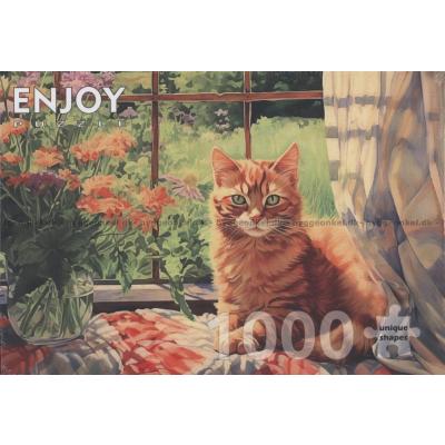 Bilde av Katten i vinduskarmen, 1000 brikker