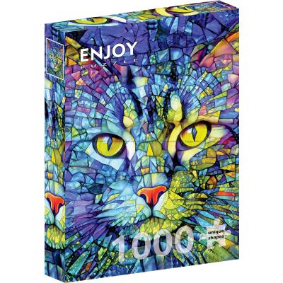 Bilde av Katten i glassmosaikk, 1000 brikker
