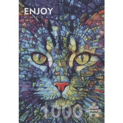 Bilde av Katten i glassmosaikk, 1000 brikker
