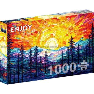 Bilde av Kveldslys over skogen, 1000 brikker