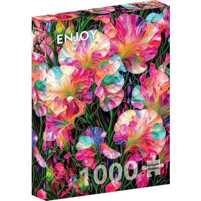 Bilde av Blomstererter i full blomst, 1000 brikker