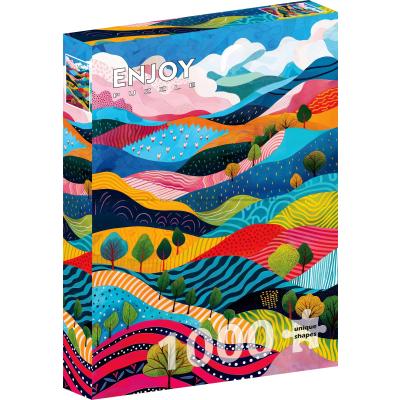 Bølgete landskap, 1000 brikker