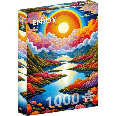 Morgenglød i dalen, 1000 brikker
