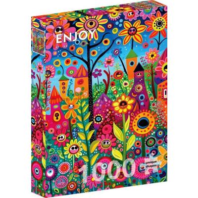 Bilde av Blomstrende hus, 1000 brikker