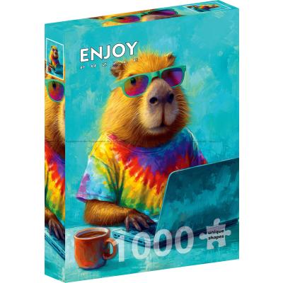 Kapybaras hjemmekontor, 1000 brikker