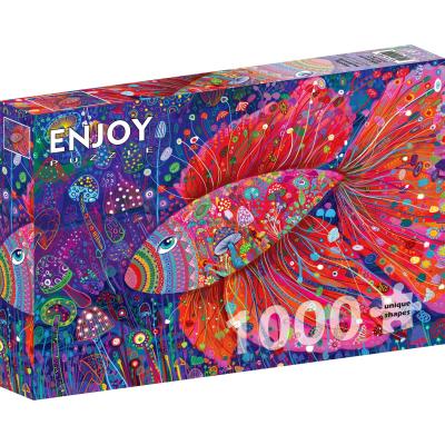 Fisken blant sopp, 1000 brikker