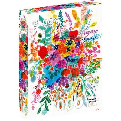 Bilde av Ville blomster i akvarell, 1000 brikker