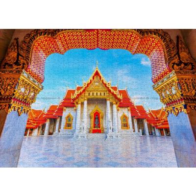 Bilde av Bangkok: Marmor-tempelet, 1000 brikker
