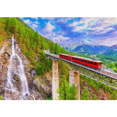 Bilde av Sveits: Gornergratbahn, 1000 brikker