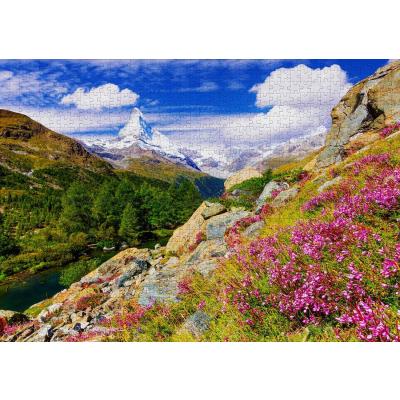 Bilde av Sveits: Matterhorn om sommeren, 1000 brikker