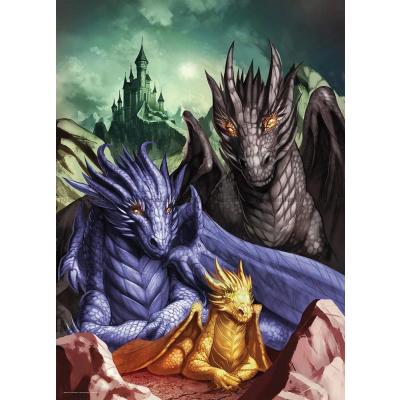 Bilde av Fourth Wing: Tairn, Sgaeyl & Andarna, 1000 brikker