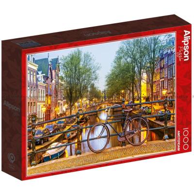 Bilde av Kveldsstemning i Amsterdam, 1000 brikker