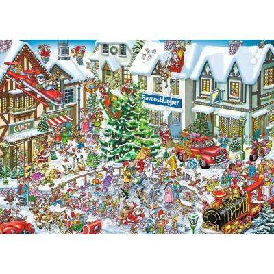 Bilde av Juletravle på torget, 1000 brikker