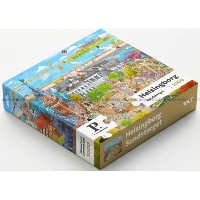 Bilde av Sverige silhuetter: Helsingborg, 1000 brikker