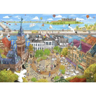 Bilde av Sverige silhuetter: Helsingborg, 1000 brikker