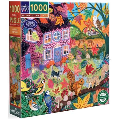 Bilde av Høst ved det lilla huset, 1000 brikker